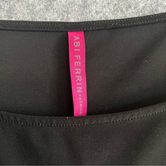 ABI FERRIN Nikki 5 Way Convertible Jersey Knit Dress Black Size Medium FLAW - Picture 6 of 10